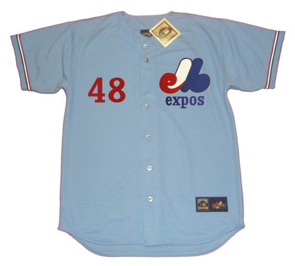 ROSS GRIMSLEY Montreal Expos 1978 Majestic Cooperstown Away Baseball Jersey