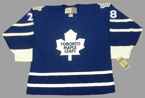 TIE DOMI Toronto Maple Leafs 1997 CCM Vintage Throwback NHL Hockey Jersey