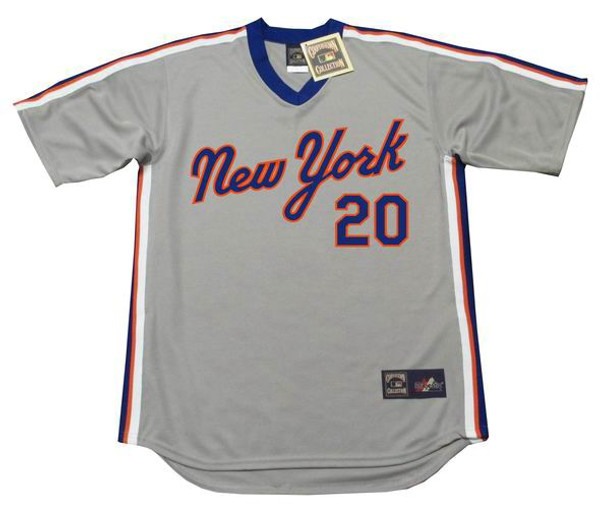 HOWARD JOHNSON New York Mets 1987 Majestic Throwback Away Baseball