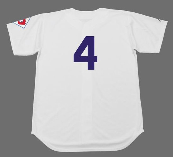 DUKE SNIDER 1951 Majestic Throwback Home Brooklyn Dodgers Shirt - BACK