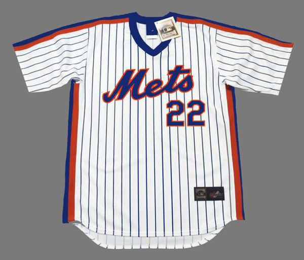 KEVIN McREYNOLDS New York Mets 1987 Majestic Cooperstown Home Baseball Jersey