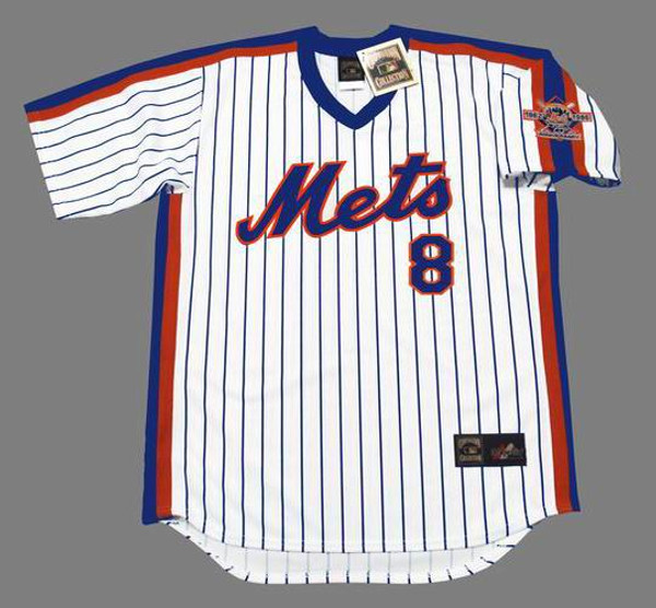 GARY CARTER New York Mets 1986 Majestic Throwback Home Baseball Jersey - FRONT