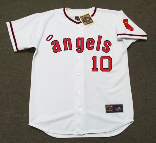 JEFF TORBORG California Angels 1972 Majestic Cooperstown Home Baseball Jersey