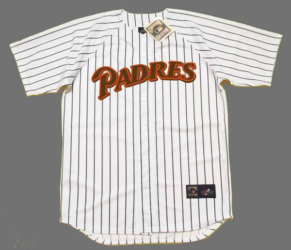 TONY GWYNN San Diego Padres 1989 Home Majestic Baseball Throwback Jersey - FRONT