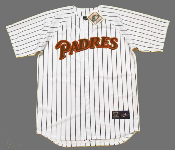 BRUCE BOCHY San Diego Padres 1986 Home Majestic Throwback Baseball Jersey - FRONT