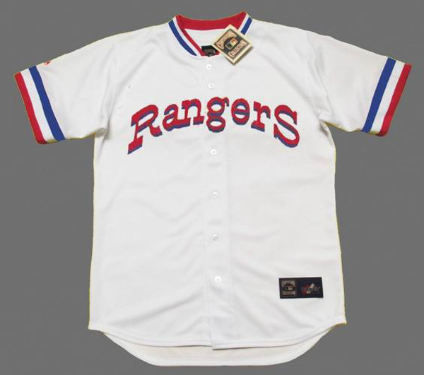 TED WILLIAMS Texas Rangers 1972 Home Majestic Throwback Baseball Jersey - FRONT