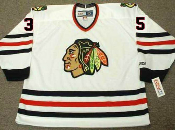 TONY ESPOSITO Chicago Blackhawks 1977 CCM Throwback Home NHL Hockey Jersey