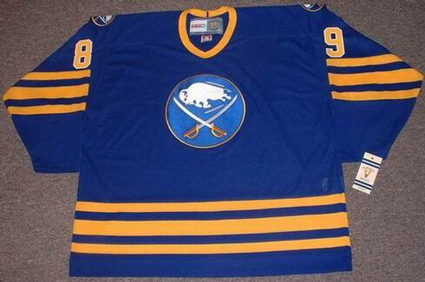 ALEXANDER MOGILNY 1992 Away CCM Vintage NHL Buffalo Sabres Throwback Jersey - FRONT