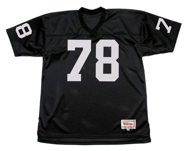 ART SHELL Oakland Raiders 1976 Throwback Home NFL Football Jersey - FRONT