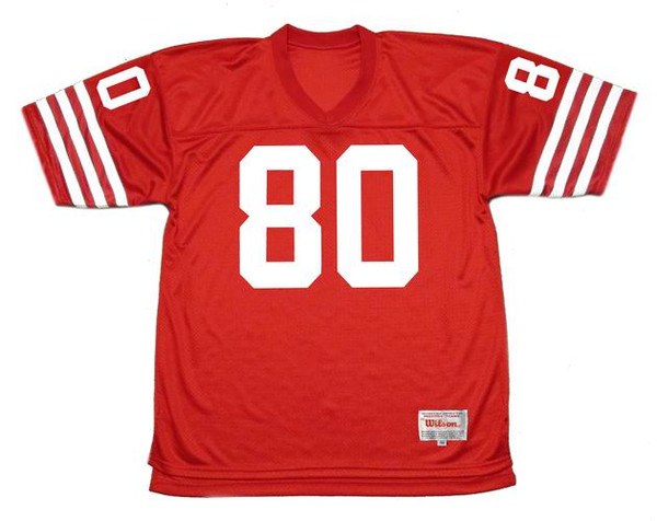 JERRY RICE San Francisco 49ers 1988 Throwback Home NFL Football Jersey - FRONT