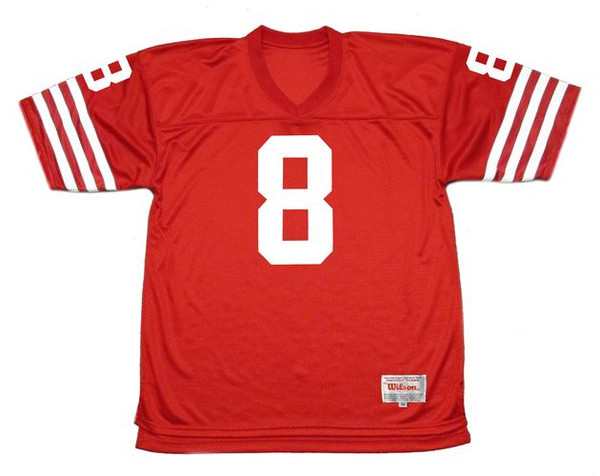 STEVE YOUNG San Francisco 49ers 1988 Throwback Home NFL Football Jersey - FRONT