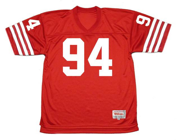 CHARLES HALEY San Francisco 49ers 1988 Throwback Home NFL Football Jersey - FRONT