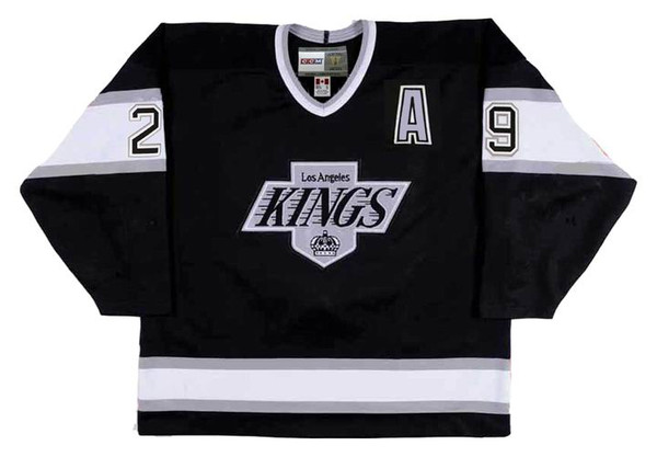 STEVEN FINN Los Angeles Kings 1996 CCM Vintage Throwback Away NHL Hockey Jersey