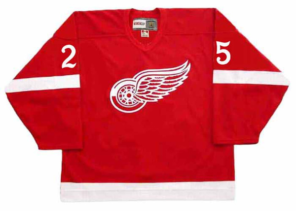 JOHN OGRODNICK Detroit Red Wings 1982 CCM Vintage Throwback NHL Hockey Jersey
