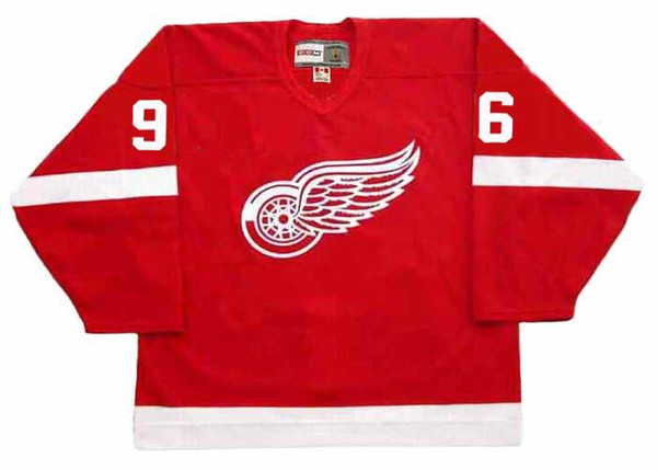 TOMAS HOLMSTROM Detroit Red Wings 2002 Away CCM Throwback NHL Hockey Jersey - FRONT