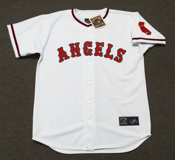 SANDY ALOMAR California Angels 1970 Majestic Cooperstown Home Baseball Jersey