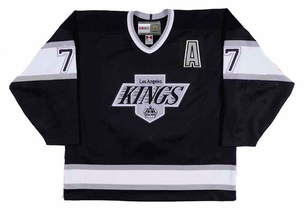 PAUL COFFEY Los Angeles Kings 1992 CCM Throwback Away NHL Hockey Jersey - FRONT