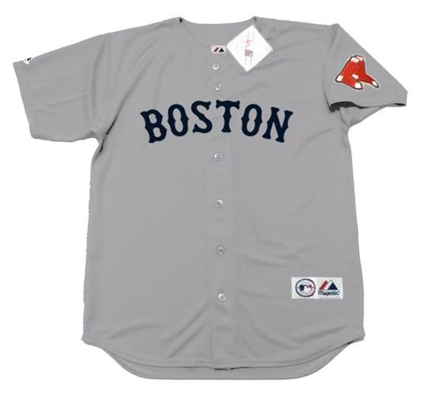 Dustin Pedroia Red Sox Men's Majestic Road Gray Flex Base Collection P