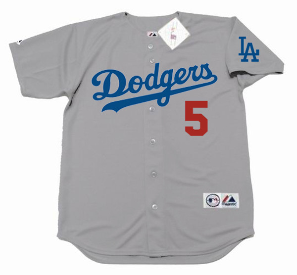 COREY SEAGER Los Angeles Dodgers 2017 Away Majestic Baseball Throwback Jersey - FRONT