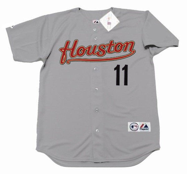 KEN CAMINITI Houston Astros 2000 Majestic Throwback Away Baseball Jersey