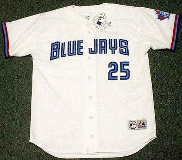 Carlos Delgado Jersey - 1997 Toronto Blue Jays Home Throwback MLB Baseball  Jersey