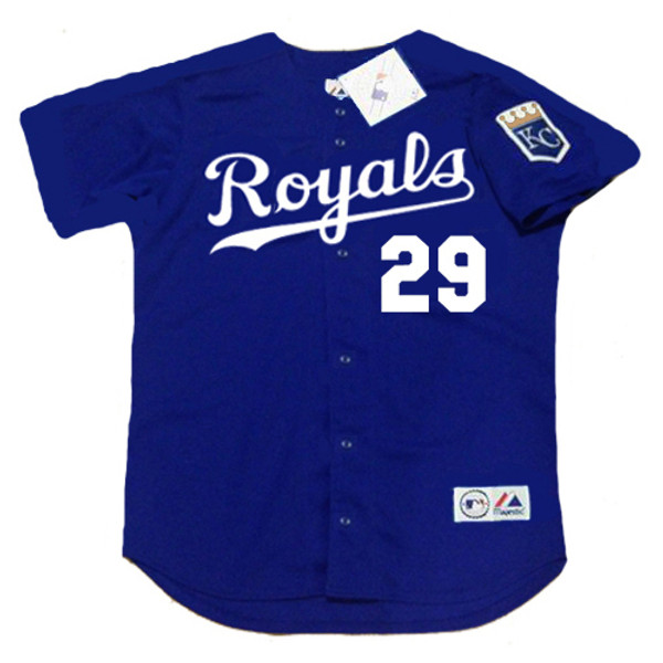 MIKE SWEENEY Kansas City Royals 2002 Alternate Majestic Throwback Baseball Jersey - FRONT