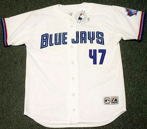 KELVIM ESCOBAR Toronto Blue Jays 1999 Majestic Throwback Home Baseball Jersey