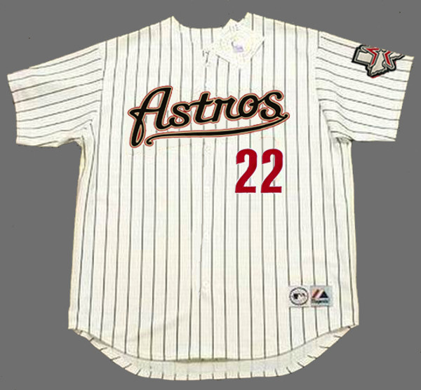 ROGER CLEMENS Houston Astros 2004 Majestic Throwback Home Baseball Jersey