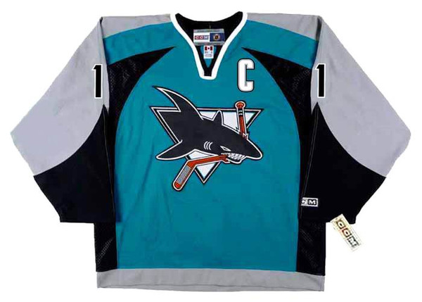 OWEN NOLAN San Jose Sharks 2001 CCM Throwback NHL Home Hockey Jersey