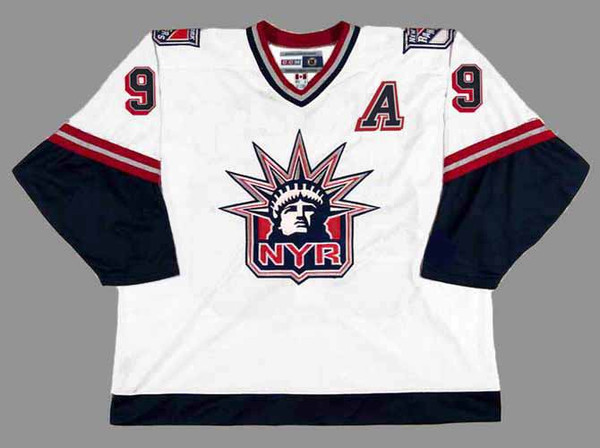 1998 New York Rangers CCM Vintage ADAM GRAVES NHL throwback jersey - FRONT