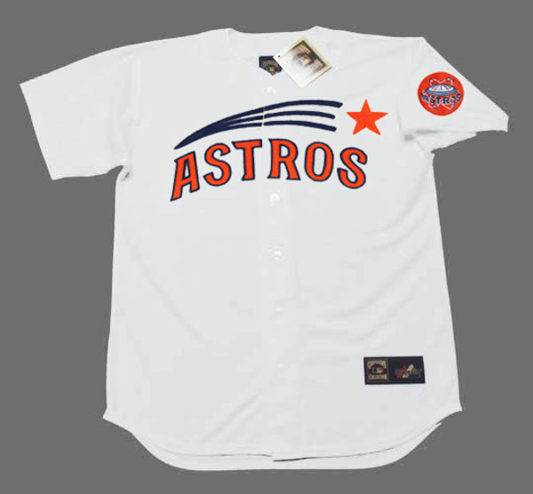 CESAR GERONIMO Houston Astros 1971 Majestic Cooperstown Home Baseball Jersey