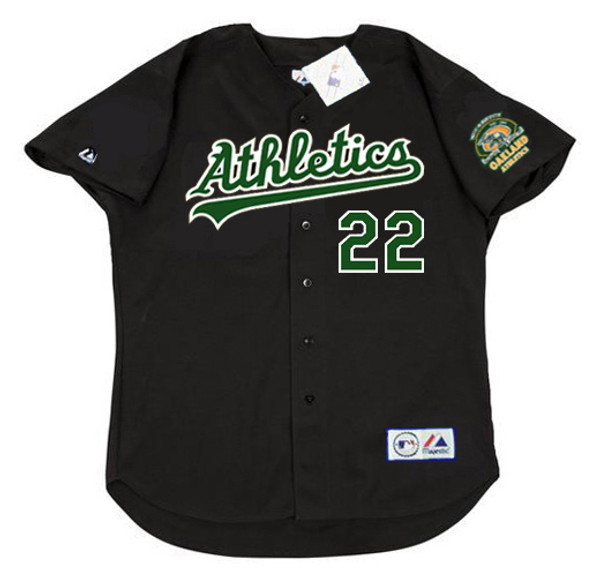 RICKEY HENDERSON  Oakland Athletics 1995 Majestic Throwback Baseball Jersey