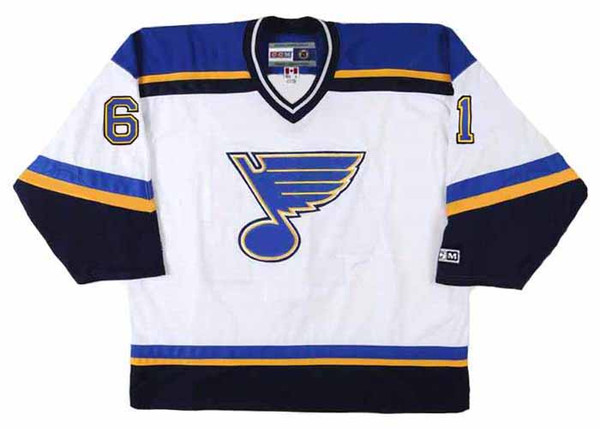 CORY STILLMAN St. Louis Blues 2001 CCM Throwback Home NHL Hockey Jersey - FRONT