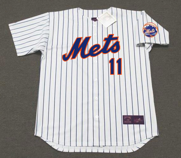 WAYNE GARRETT New York Mets 1969 Home Majestic Baseball Throwback Jersey - FRONT