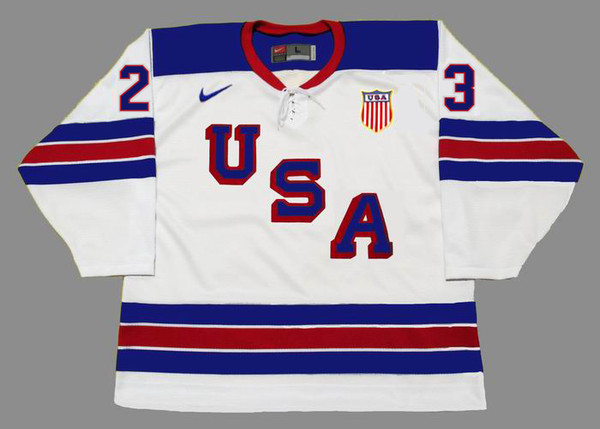 BROCK BOESER 2016 USA Nike Throwback Hockey Jersey - FRONT