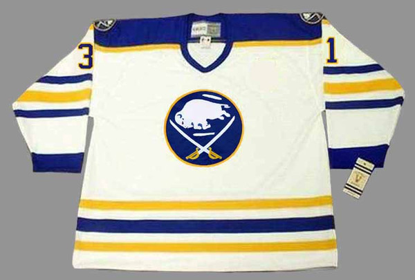 DAREN PUPPA 1990 CCM Home Buffalo Sabres Jersey - FRONT