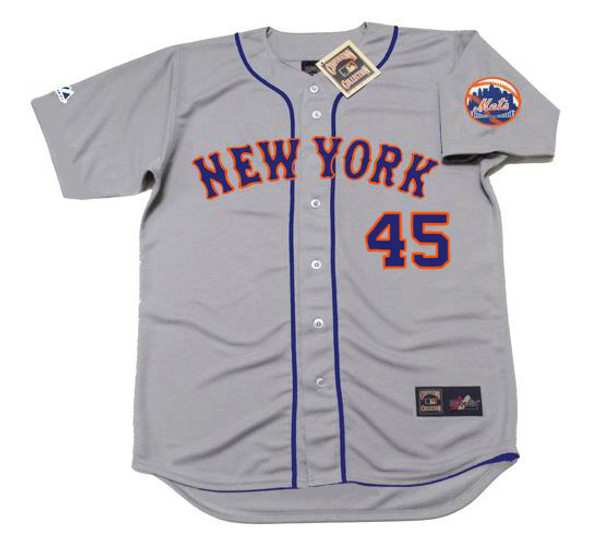 TUG McGRAW New York Mets 1973 Away Majestic Baseball Throwback Jersey - FRONT