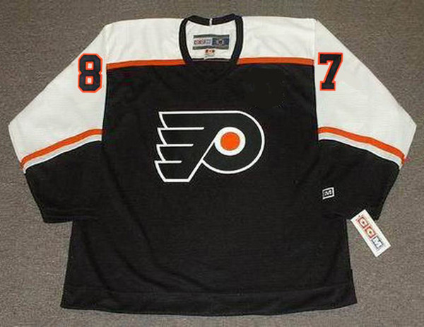 DONALD BRASHEAR Philadelphia Flyers 2002 CCM Throwback NHL Hockey Jersey - FRONT