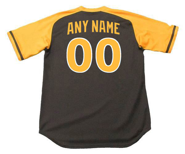 SAN DIEGO PADRES 1979 Away Majestic Throwback Customized Baseball Jersey - BACK