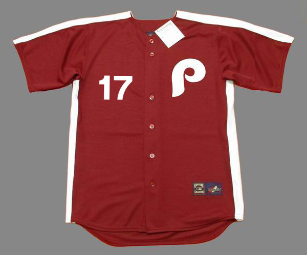 RHYS HOSKINS Philadelphia Phillies 1979 Majestic Throwback Baseball Jersey - FRONT