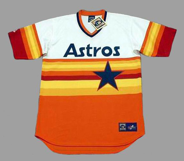 CARLOS CORREA  Houston Astros 1980's Home Majestic Throwback Baseball  Jersey