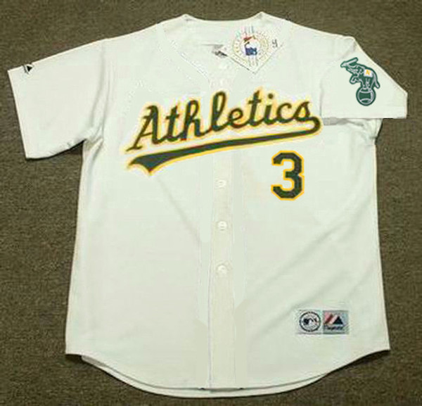 ERIC CHAVEZ Oakland Athletics 2002 Home Majestic Baseball Throwback Jersey - FRONT