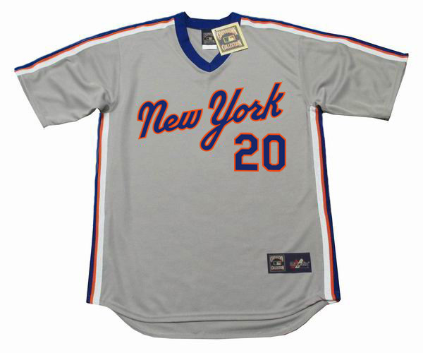 PETE ALONSO  New York Mets 1987 Away Majestic Throwback Baseball