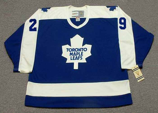 MIKE PALMATEER Toronto Maple Leafs 1978 Away CCM Vintage Throwback Jersey - FRONT