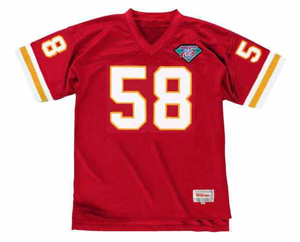 DERRICK THOMAS Kansas City Chiefs 1994 Throwback Home NFL Football Jersey - FRONT