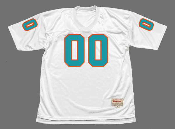 MIAMI DOLPHINS 1970's Away Throwback NFL Jersey Customized Jersey - FRONT