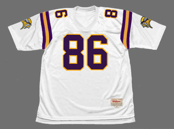 JAKE REED Minnesota Vikings 1996 Away Throwback NFL Football Jersey - FRONT