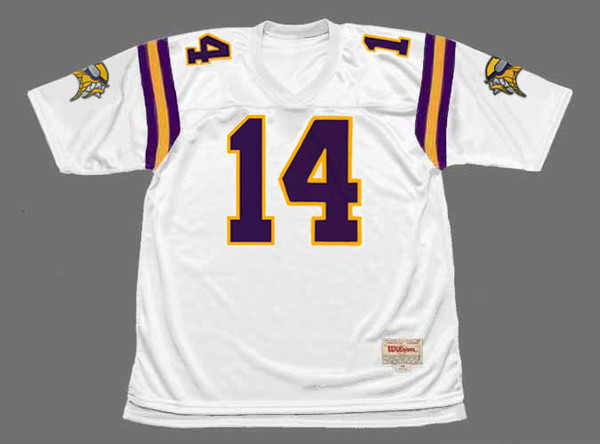 BRAD JOHNSON Minnesota Vikings 1997 Away Throwback NFL Football Jersey - FRONT