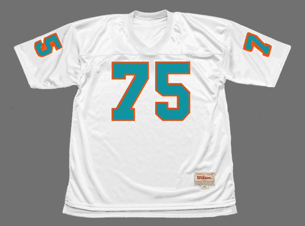 MANNY FERNANDEZ Miami Dolphins 1972 Throwback NFL Football Jersey - FRONT