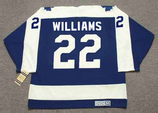 TIGER WILLIAMS Toronto Maple Leafs 1975 CCM Vintage Throwback NHL Hockey Jersey - BACK